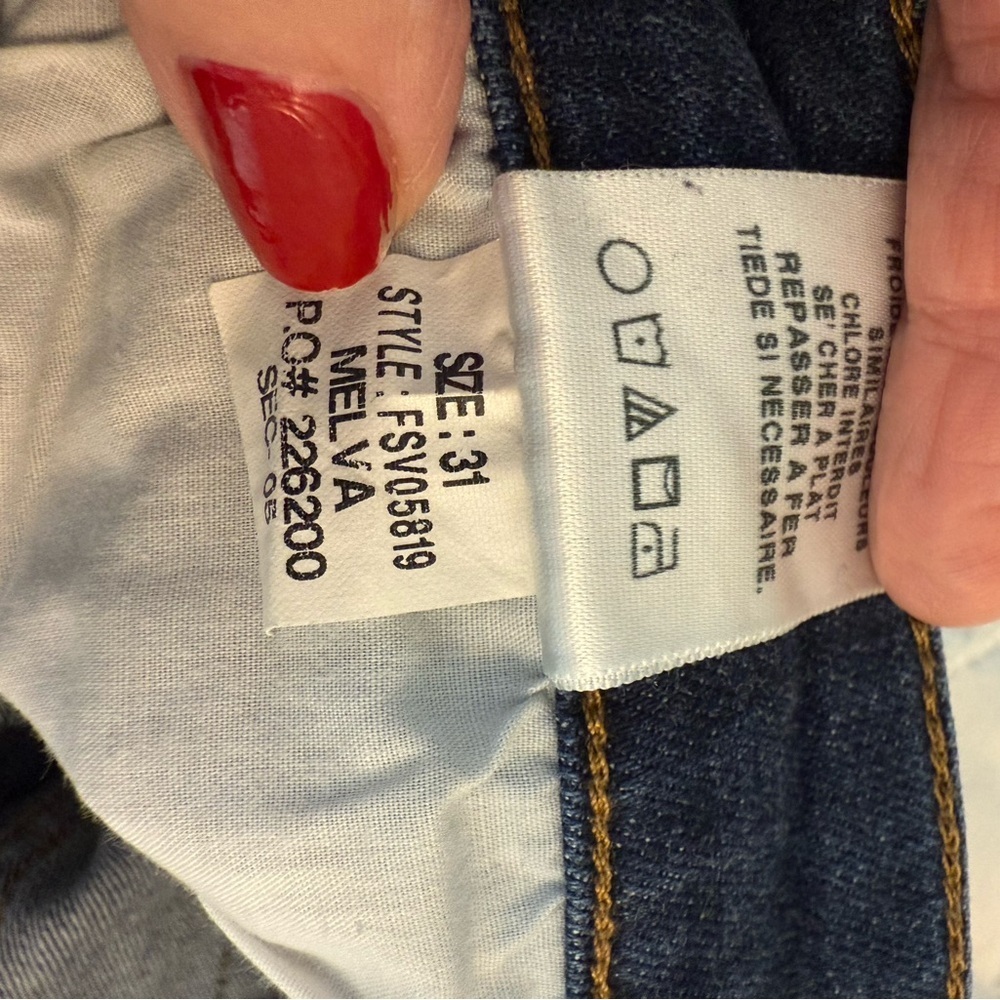 Joe's Jeans Dark Blue Ankle Cropped - Picture 3 of 10